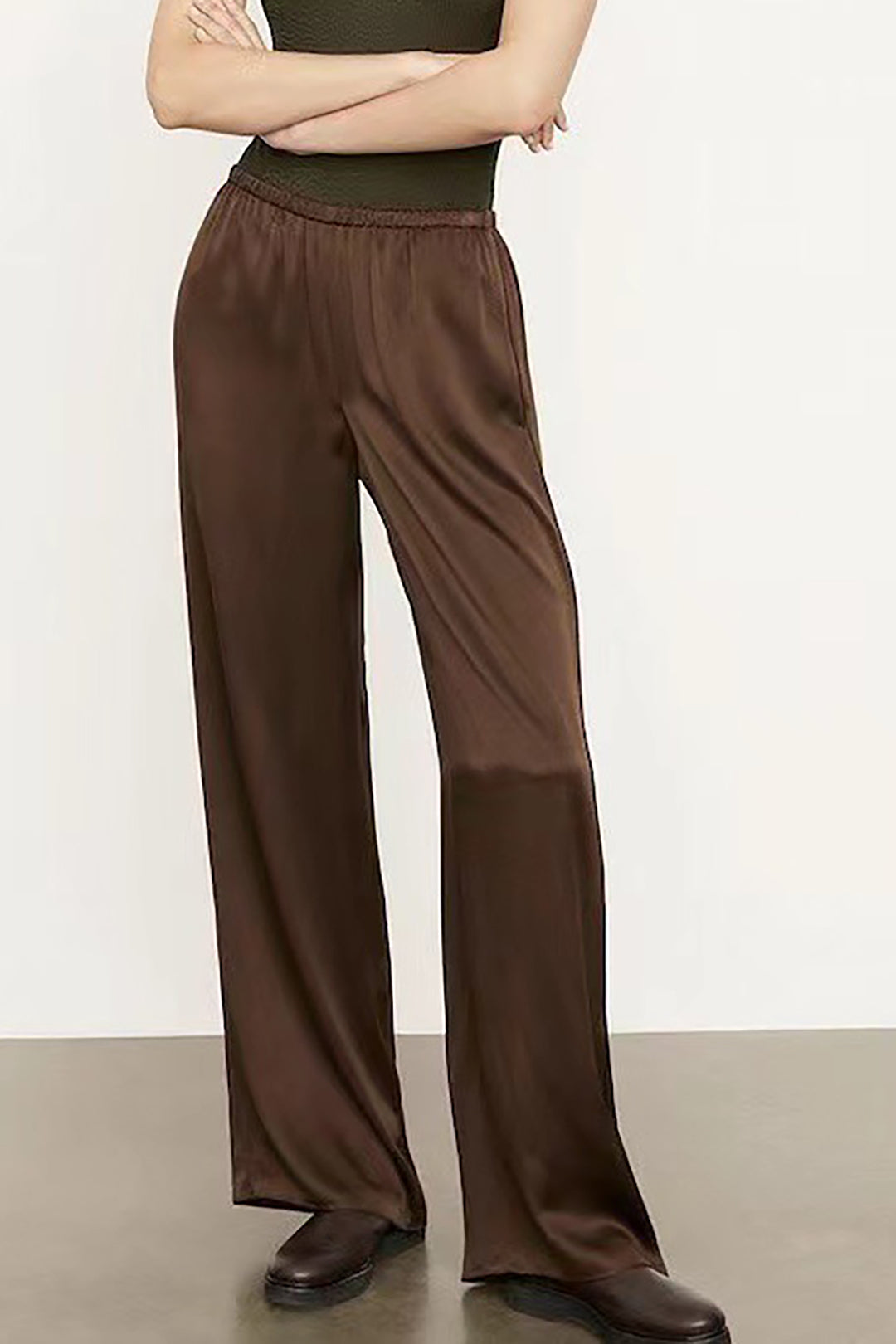 Satin Straight Leg Pants