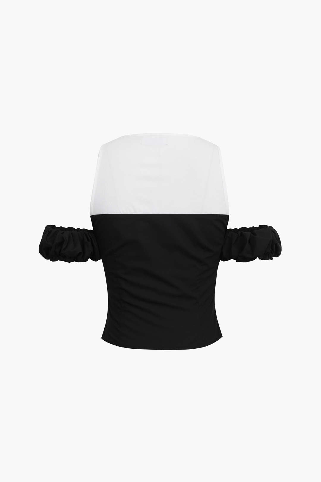 Contrast Cold Shoulder Tee