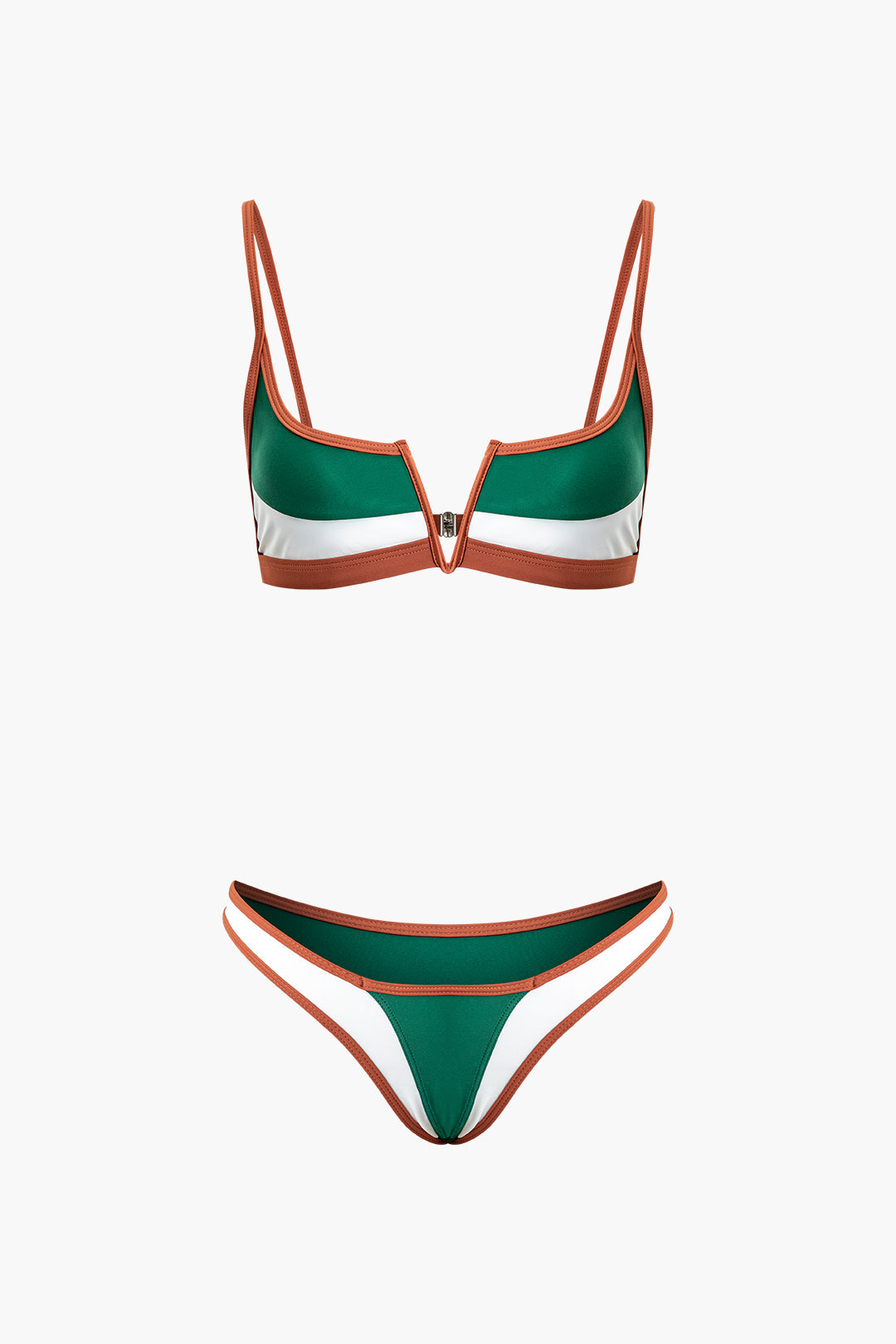 Color Block Bikini Swimsuit