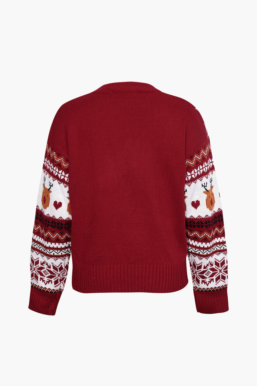 Aztec Fair Isle Reindeer Christmas Sweater