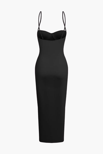 Solid Slip Maxi Dress