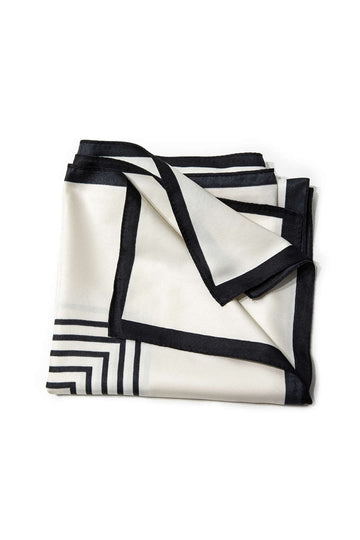 Striped Silk Scarf