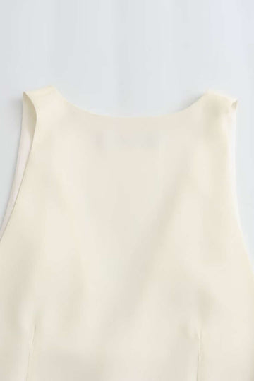 Solid V-neck Tank Top