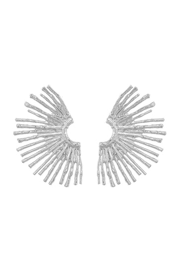 Metal Scalloped Earrings