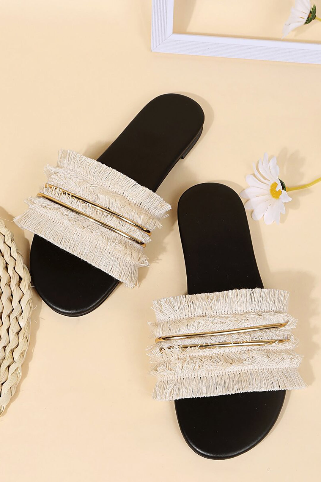 Tassel Beach Slippers