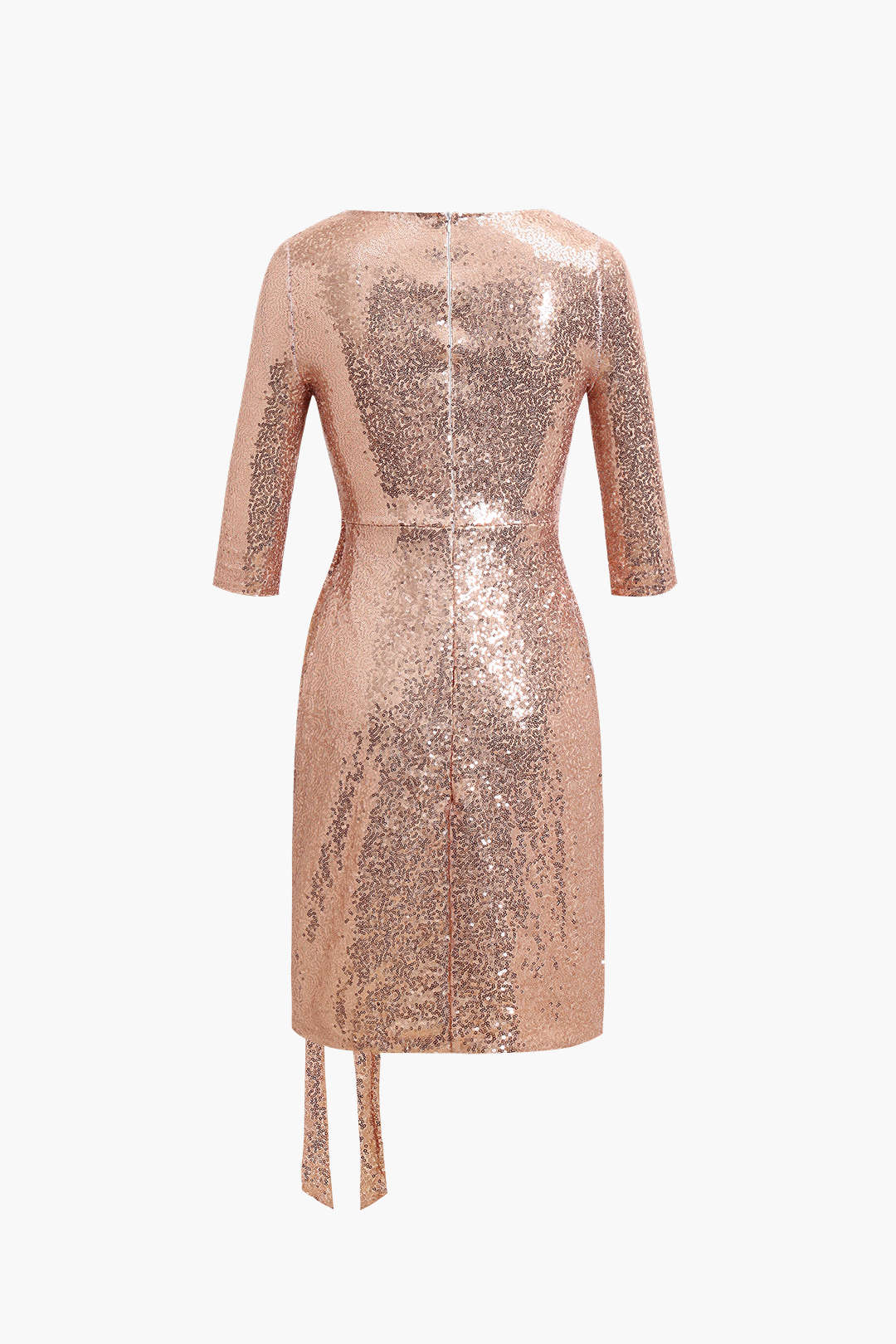 Sequin Pleated Mini Dress