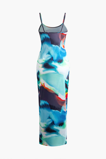 Tie Dye Slip Maxi Dress