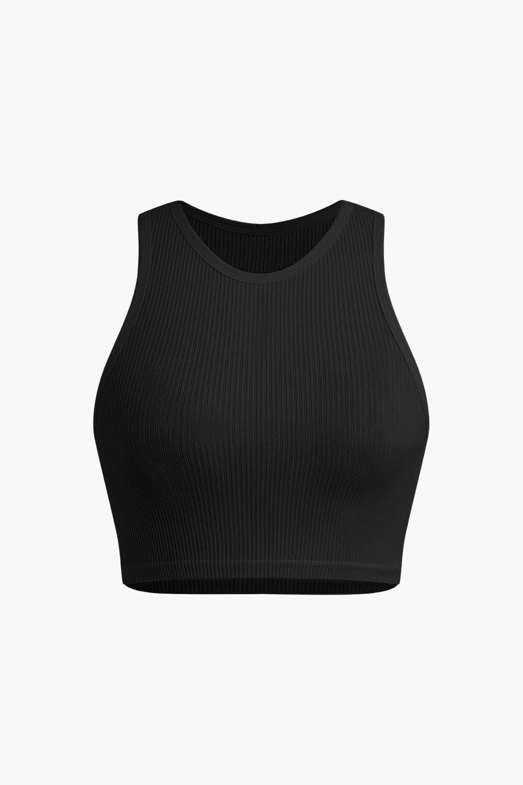 Solid Crop Tank Top