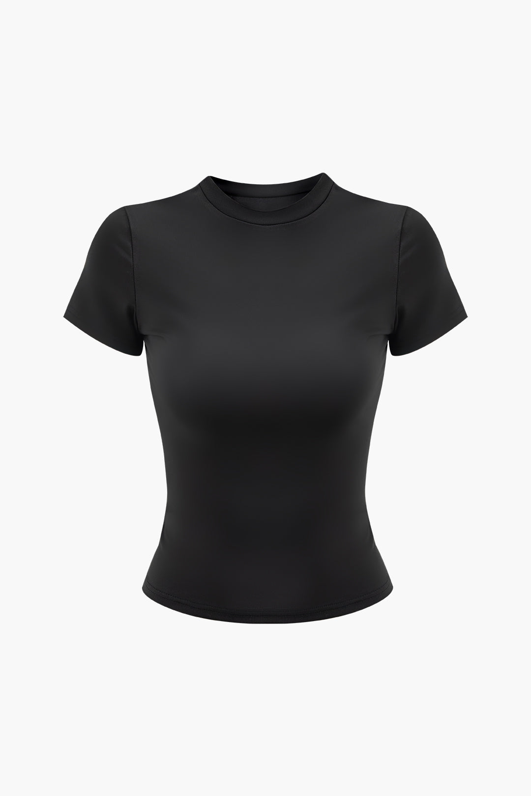 Solid Round Neck T-shirt