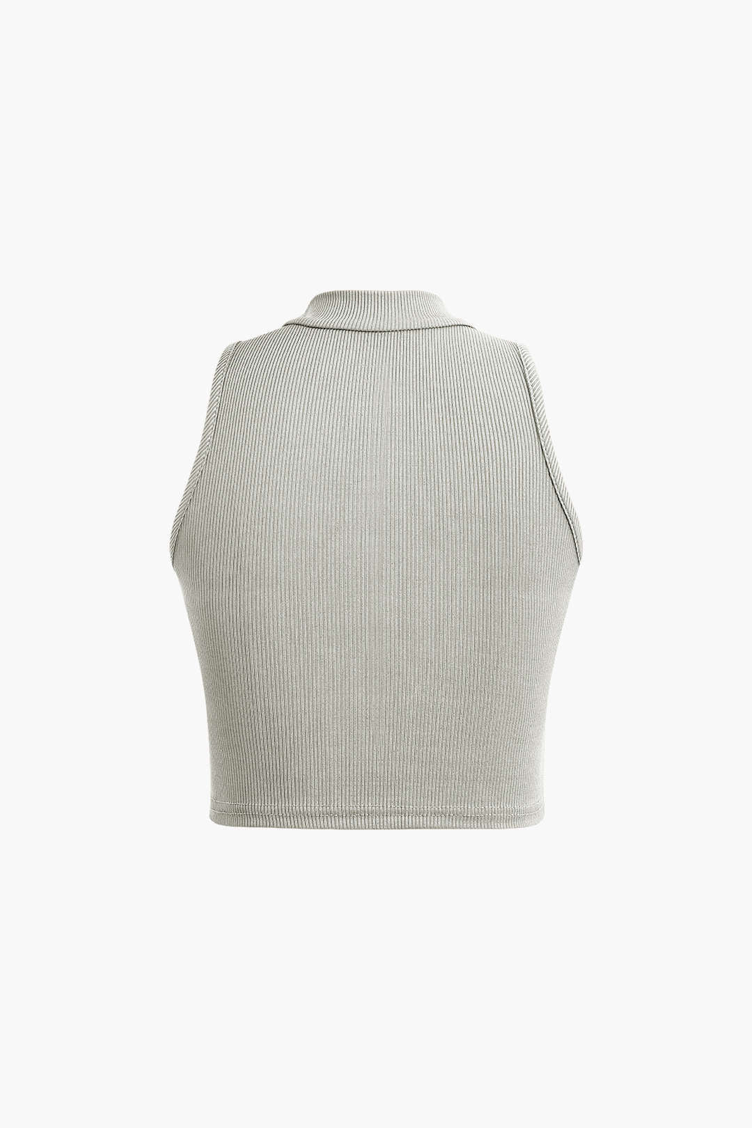 Solid Mock Neck Tank Top