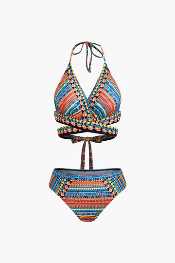 Bohemian Print Swimsuit 3-Piece Sets