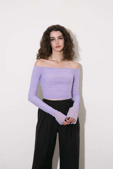 Off-The Shoulder Long-Sleeve Top