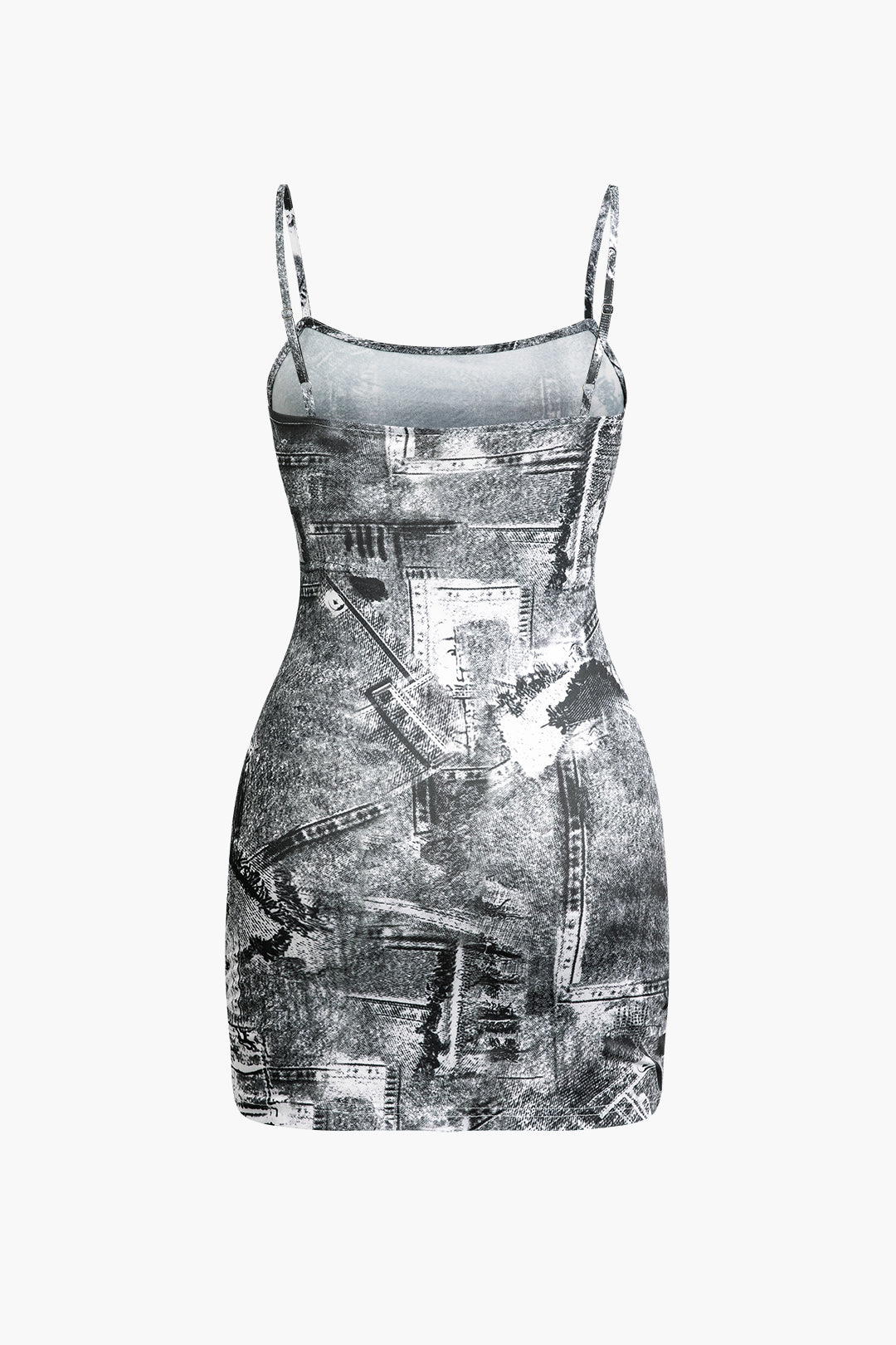 Newspaper Print Cami Mini Dress