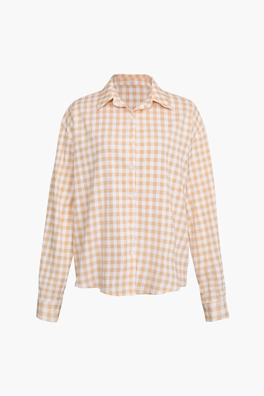 Checked Print Buttons Down Shirt