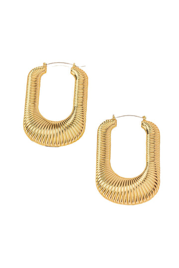 U-shaped Hoop Earrings