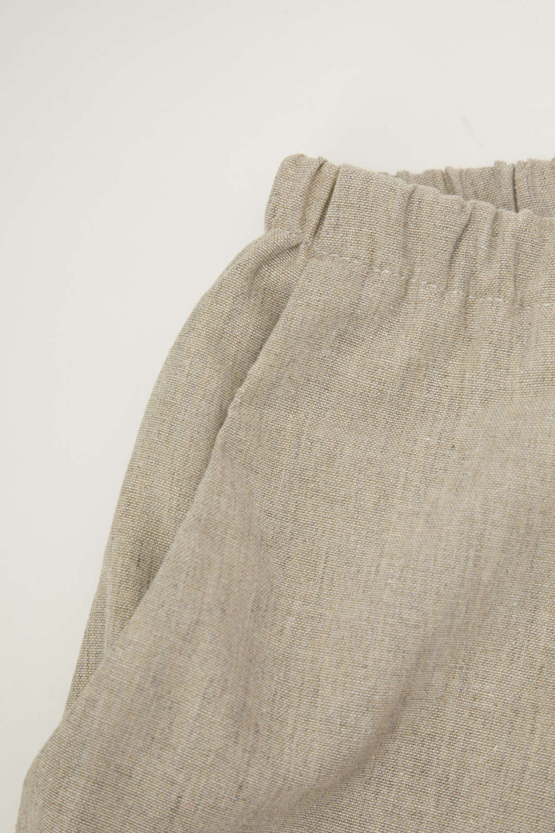 Linen Drawstring Wide Leg Pants