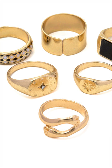 Set Of 6-pcs Rings