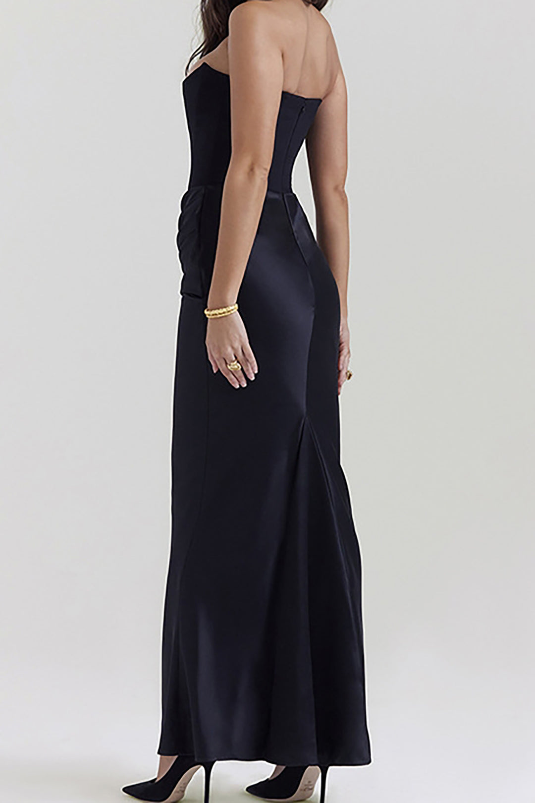 Layer Strapless Mermaid Maxi Dress