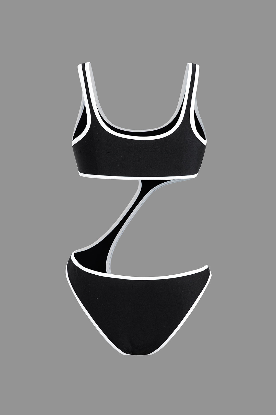 Contrast Trim One-Piece Swimsuit