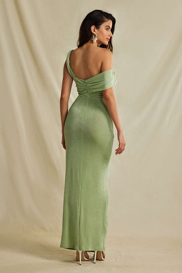 Asymmetric Twisted Maxi Dress