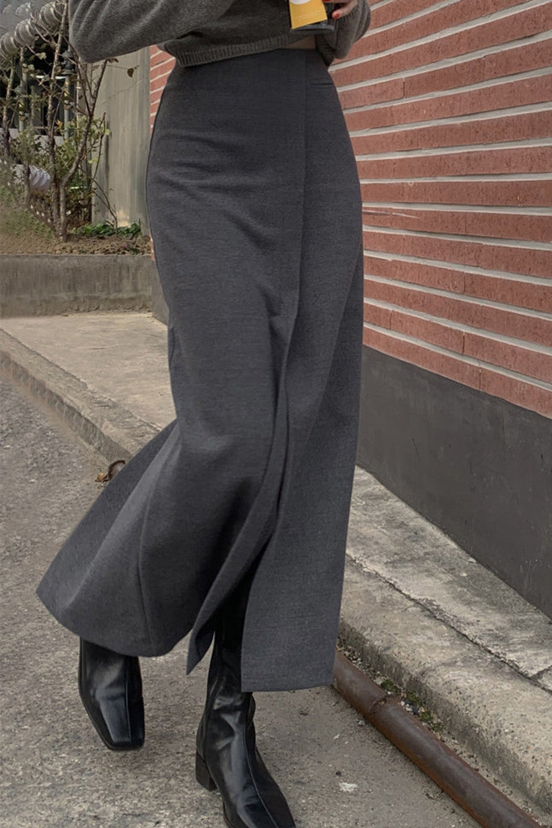 Asymmetrical Split Skirt