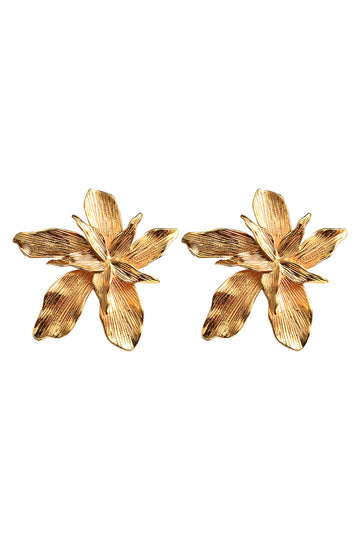 Metal Flower Earrings