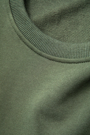 Solid Round Neck Sweatshirt