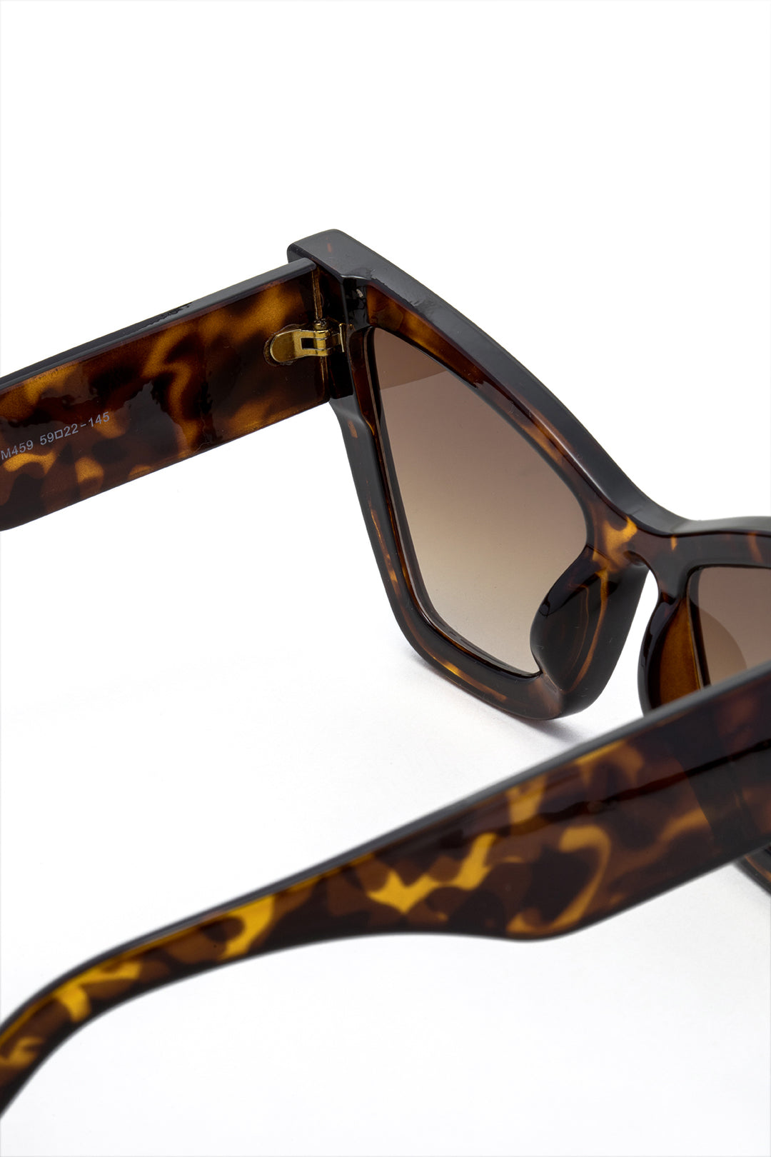 Leopard Angled Cat Eye Frame Sunglasses