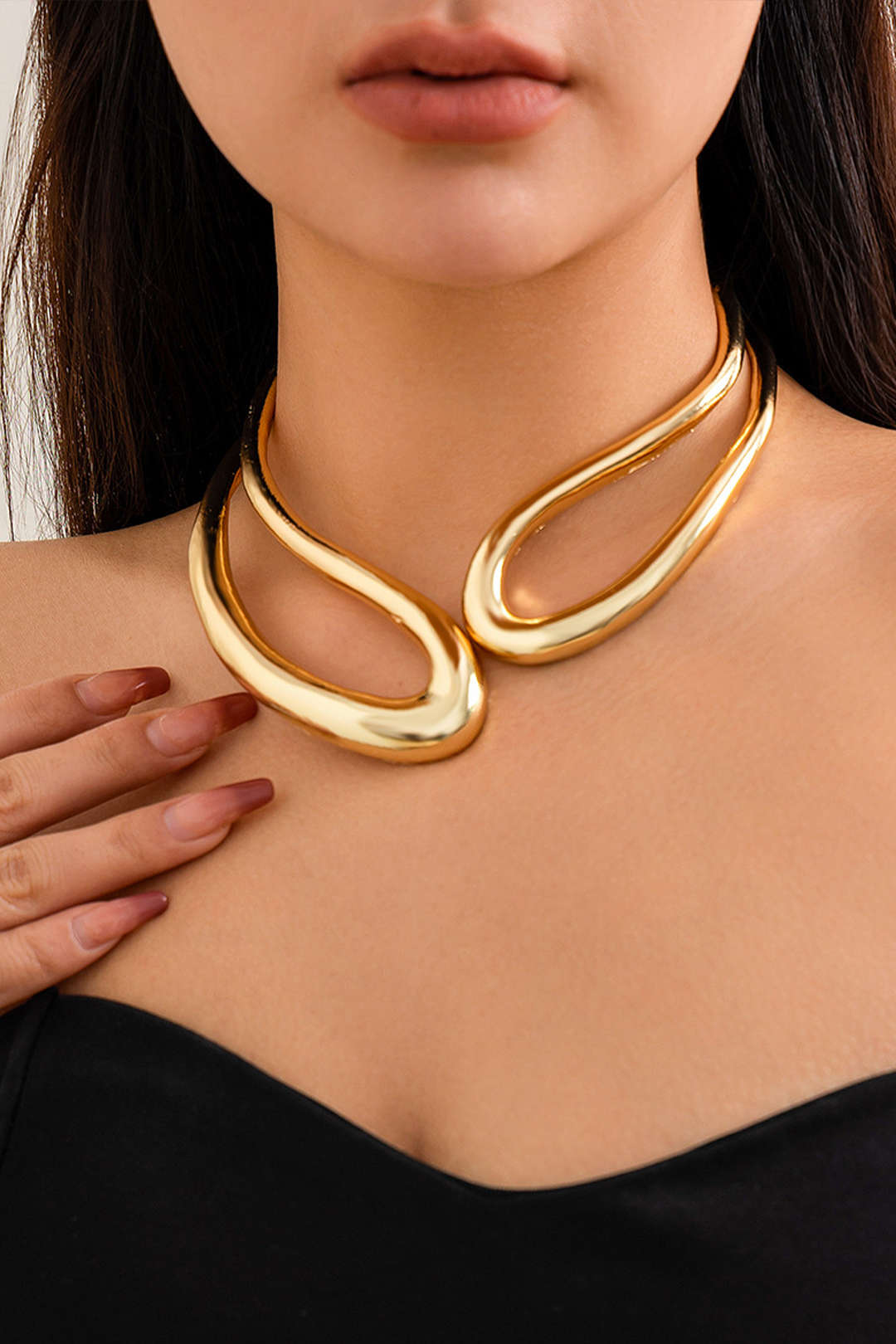 Cut Out Asymmetrical Necklace