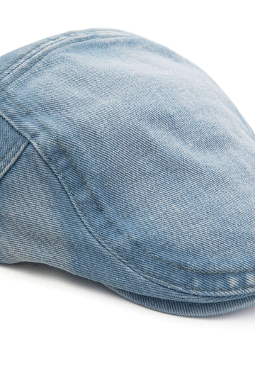 Denim Flat Cap