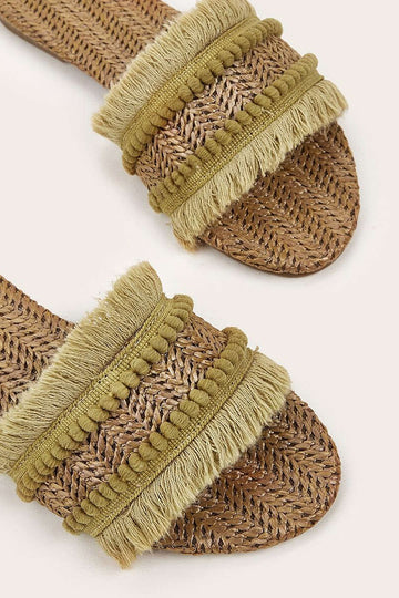 Fringe Slippers