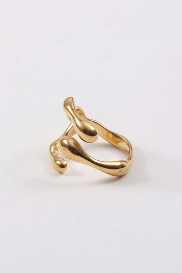 Gold Plated Molten Ring