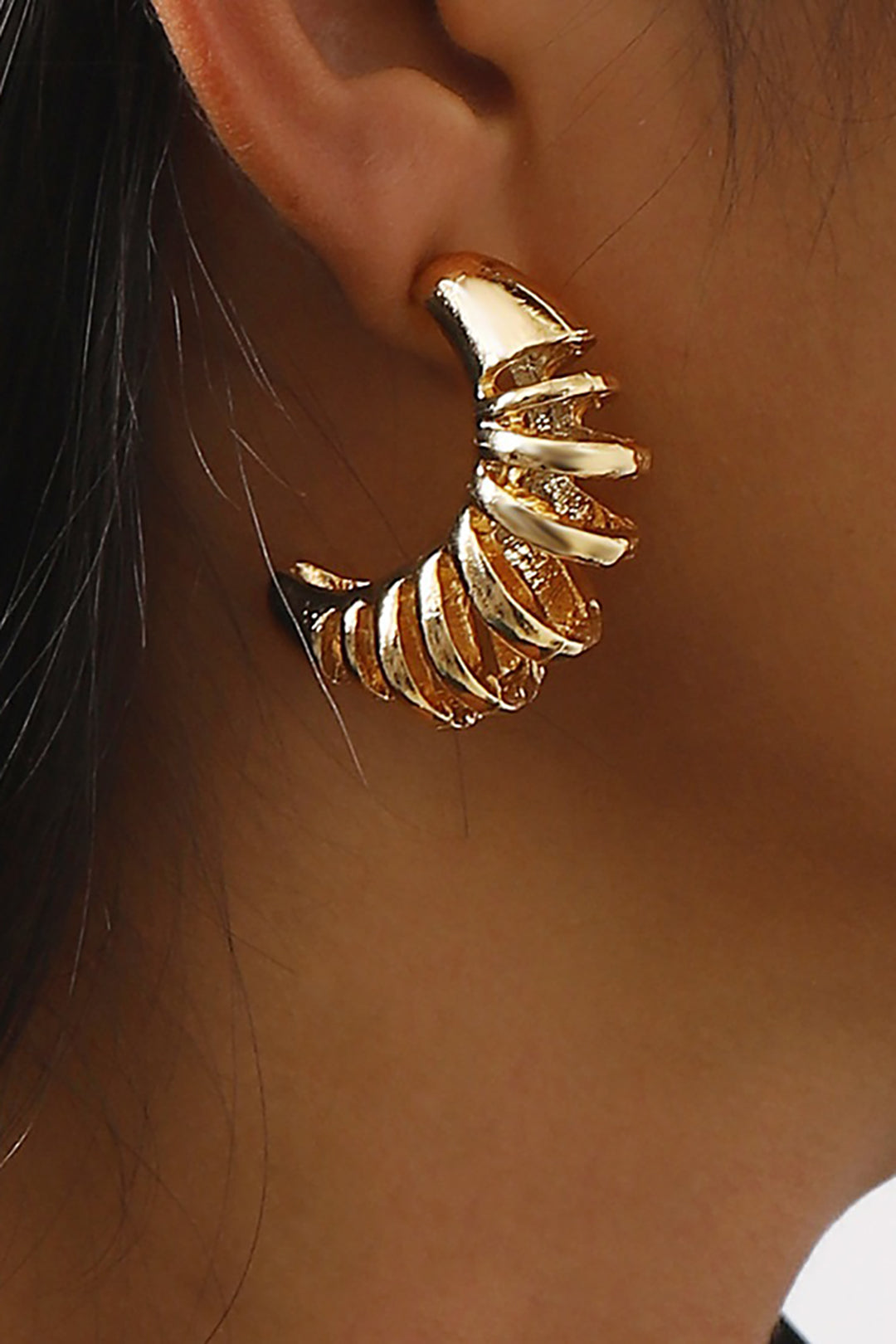 Spiral Spring-Shaped Earrings