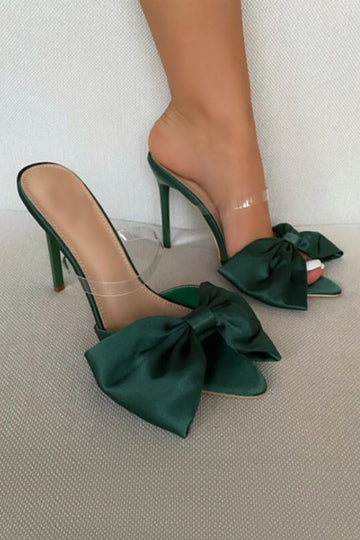 Bowtie Slingback High Heels