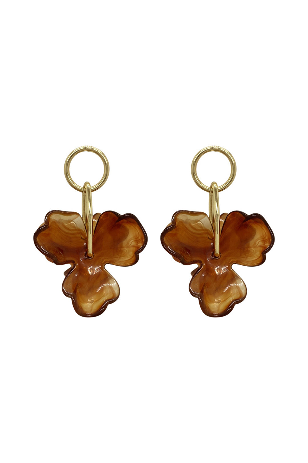 Flower Pendant Earrings