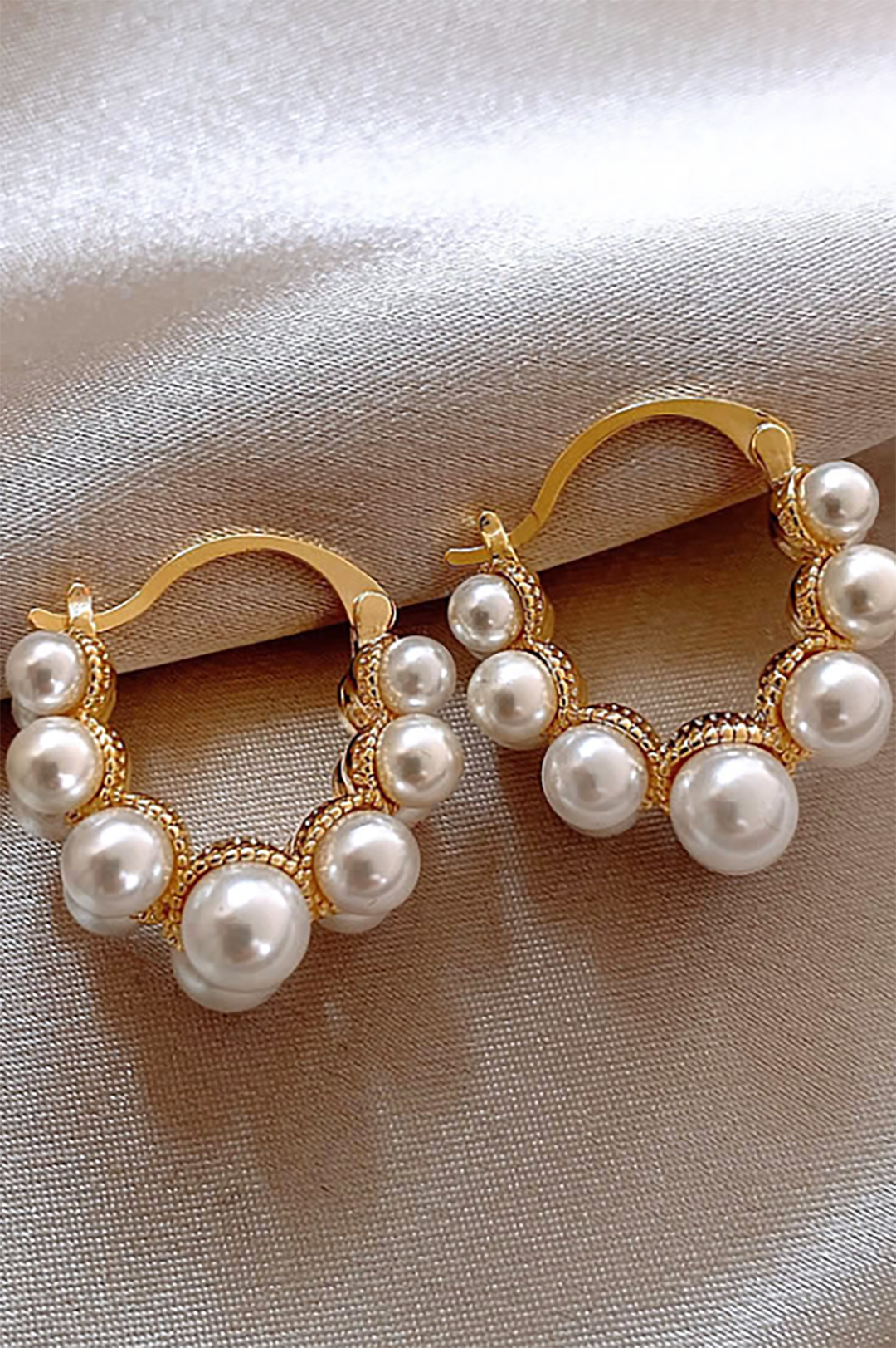 Pearl Embellished Earrings