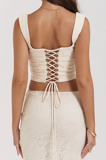 Braided Tie Lace Tank Top