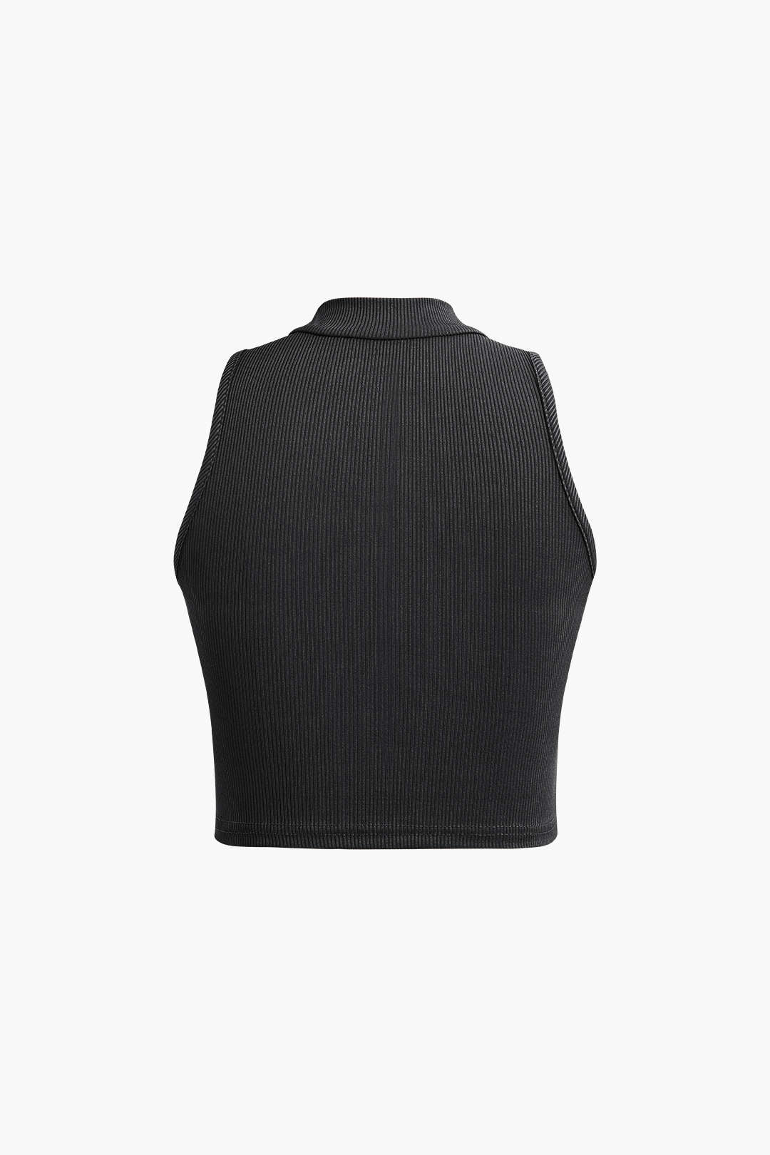 Solid Mock Neck Tank Top