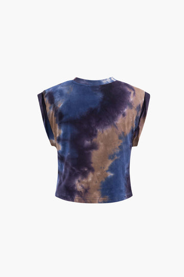 Tie Dye Knot Hem T-Shirt