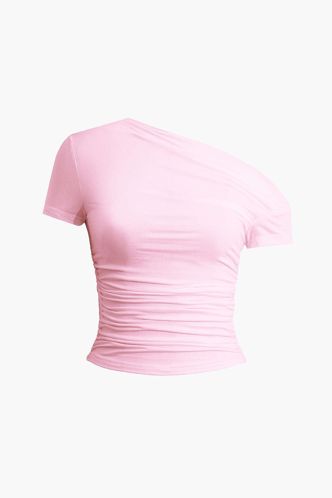 Asymmetrical Ruched T-shirt