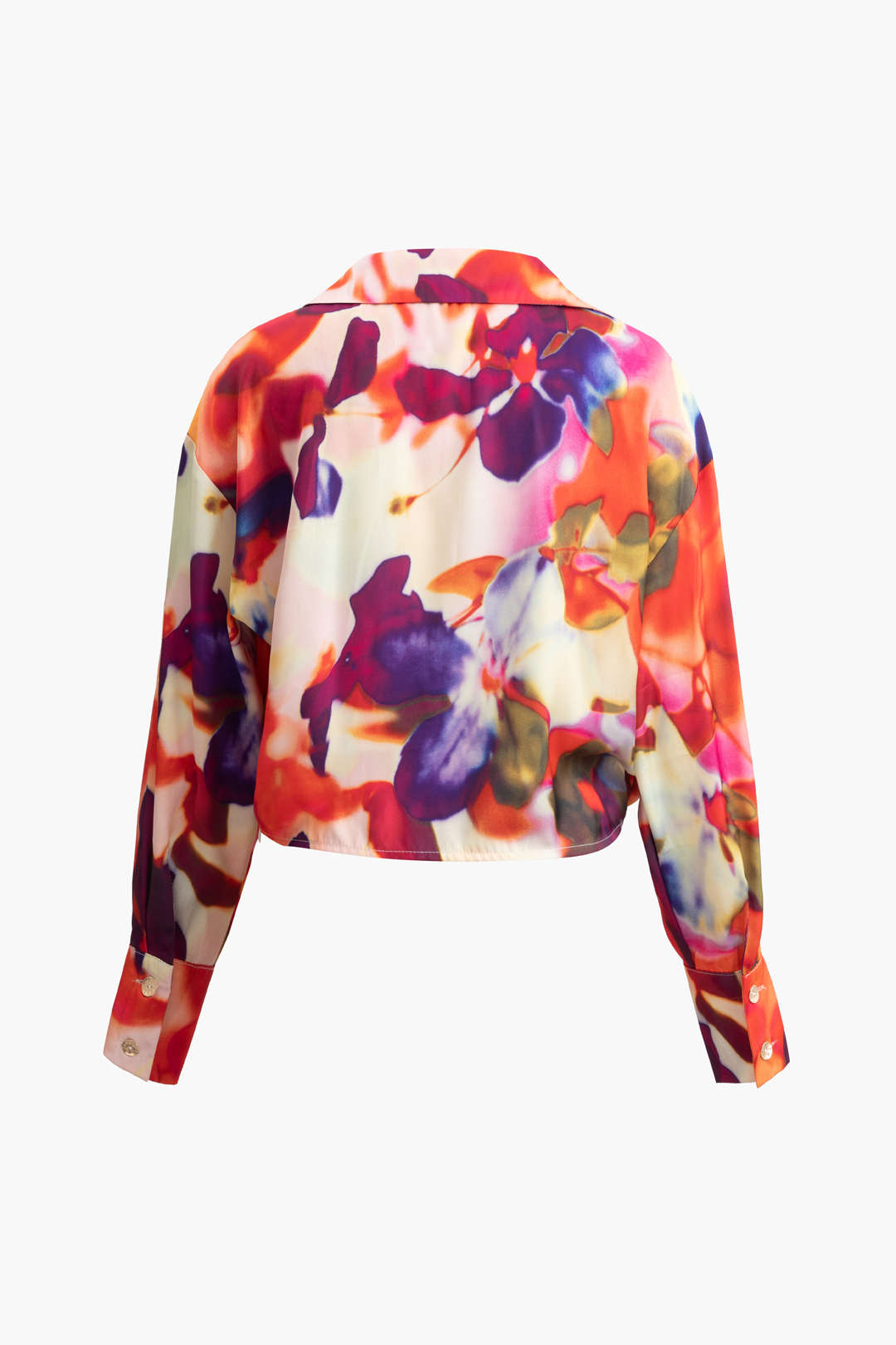 Printed Satin Blouse