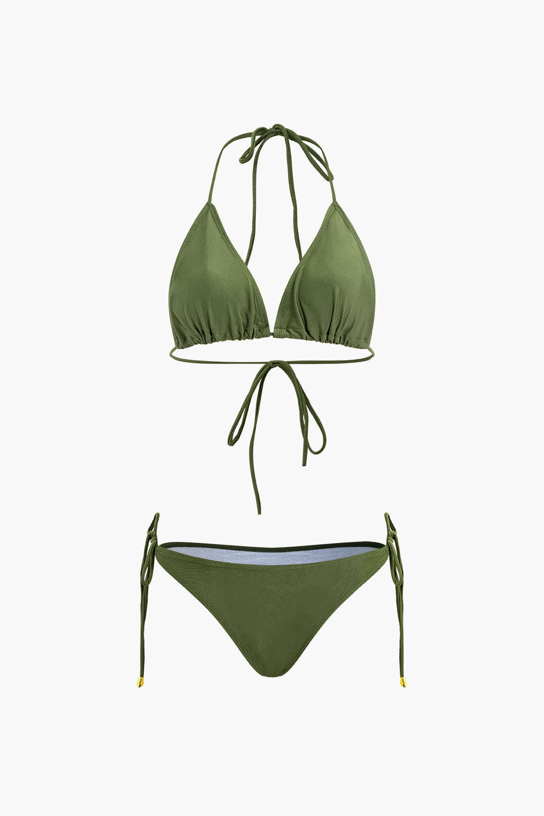 Halter Tie Bikini Swimsuit Set