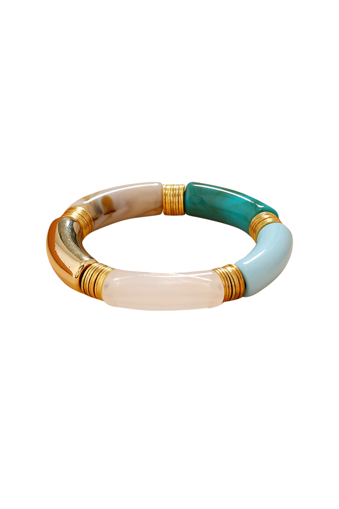 Marble Bamboo Bangle Bracelet