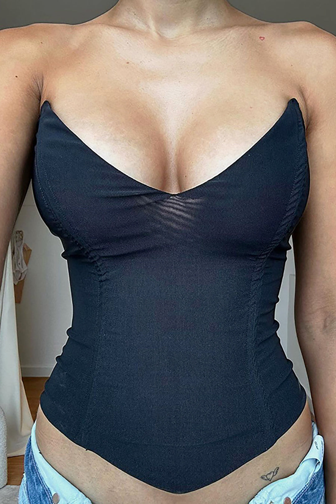 V-neck Tube top