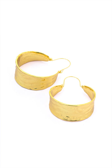 Hammered Hoop Earrings