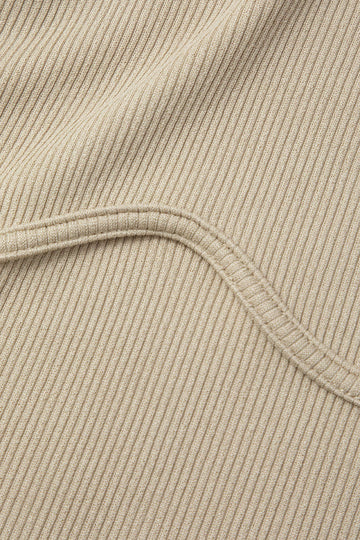 Rib Knit Seam-detail Sleeveless Tank Top