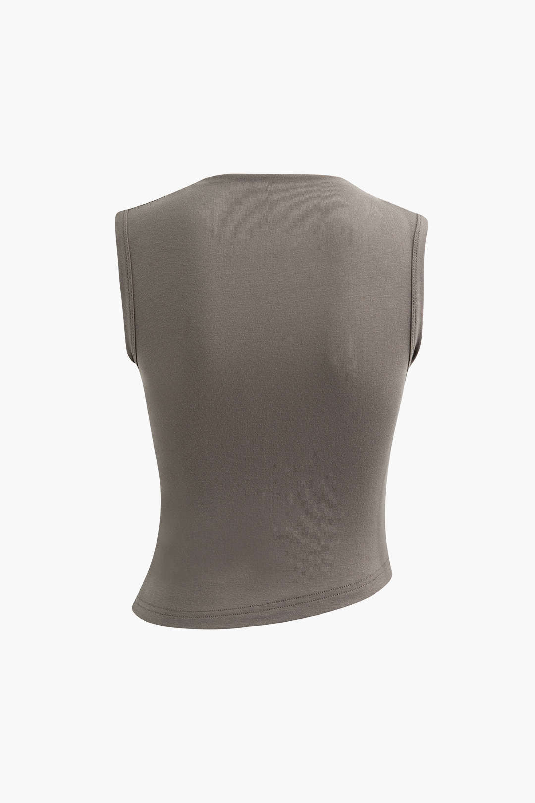 Asymmetric Ruched Tank Top