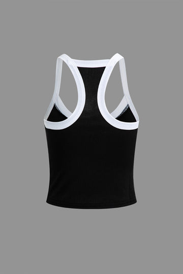 Contrast Trim Tank Top